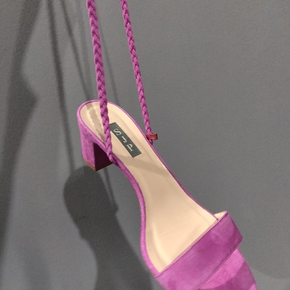 SJP Elope Purple Suede Heels - Picture 5 of 5